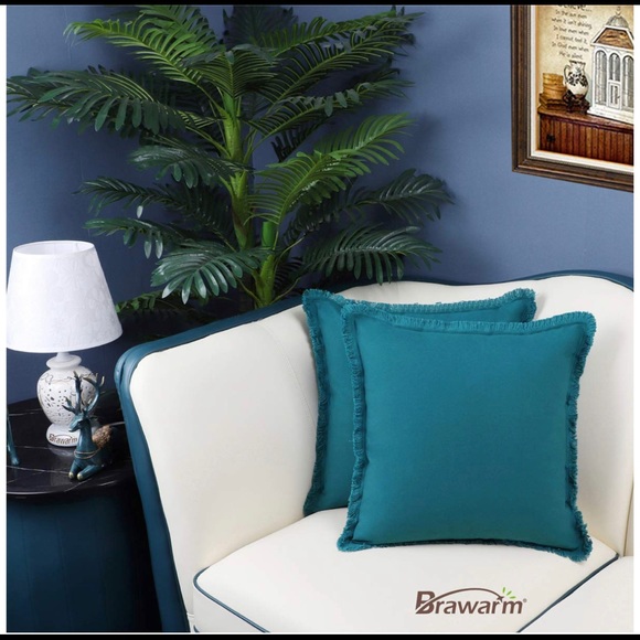 BRAWARM Pack of 2 Cotton Throw Pillow Cover - Picture 6 of 7